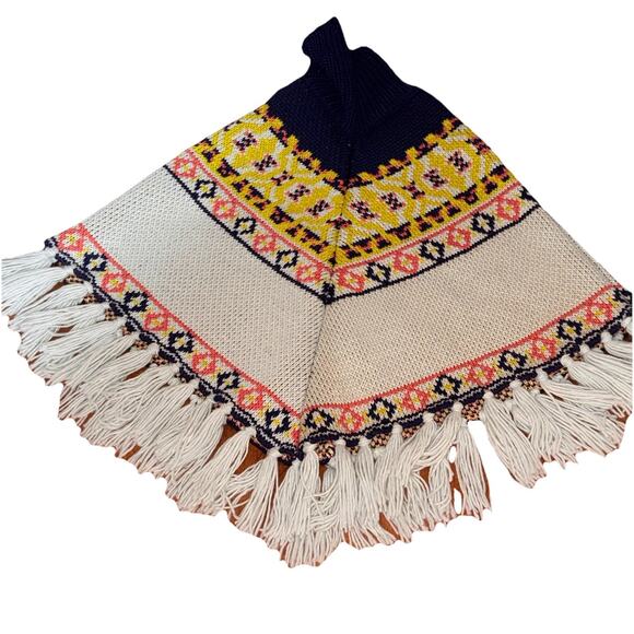 Free People High Life Fair Isle Poncho One Size - Picture 6 of 7